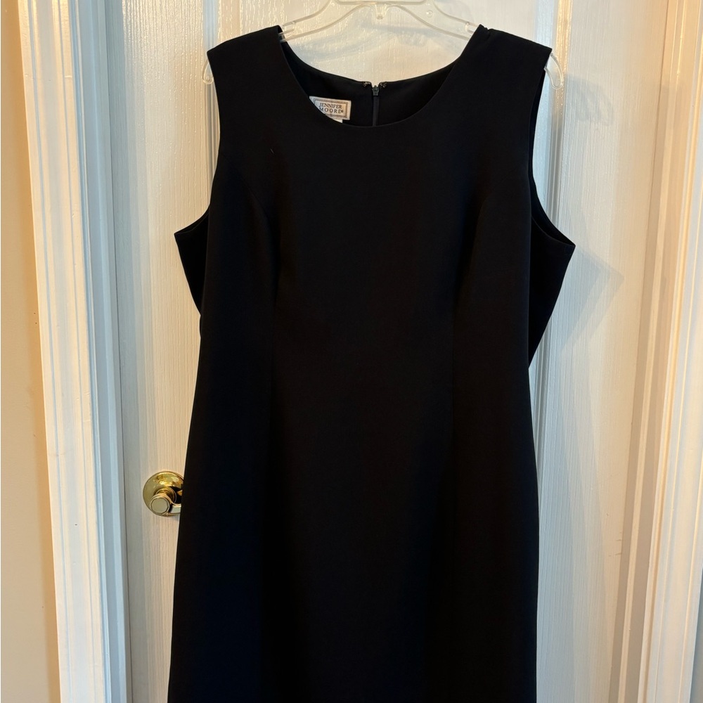 Jennifer Moore Classic Black Midi Dress